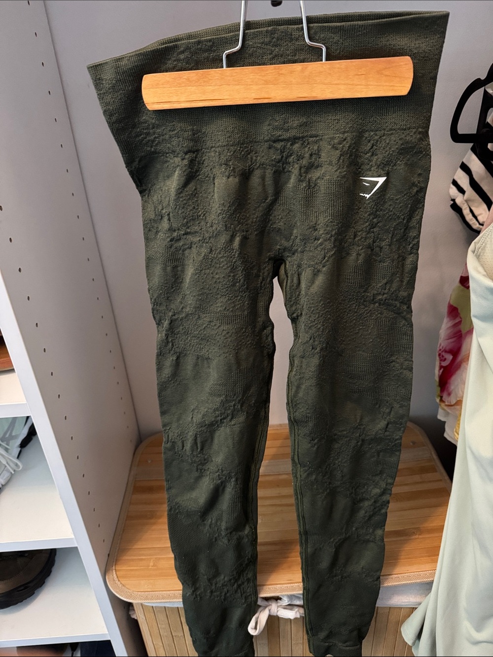 Gymshark Olive Green Seamless High-Waist Leggings